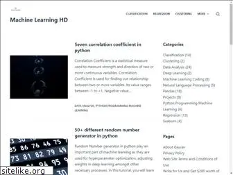 machinelearninghd.com