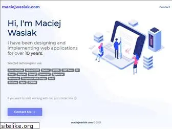 maciejwasiak.com