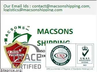 macsonshipping.com