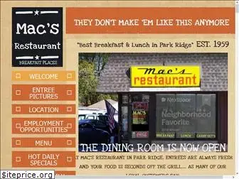 macsrestaurantparkridge.com