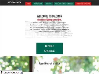 maddoxfinefood.com