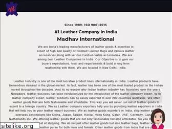 madhavleatherhouse.com