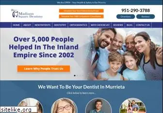 madisonsquaredentist.com