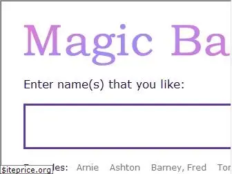 magicbabynames.com