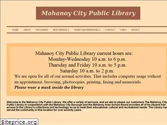 mahanoylibrary.org