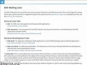 mail.kde.org