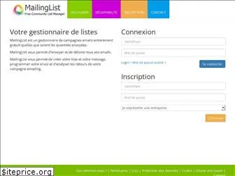 mailinglist.fr