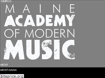 maineacademyofmodernmusic.org