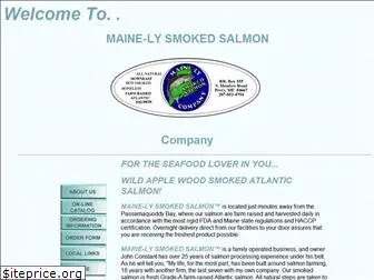 mainelysmokedsalmon.com