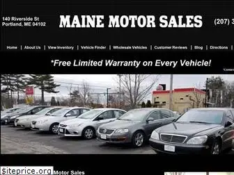 mainemotorsales.net