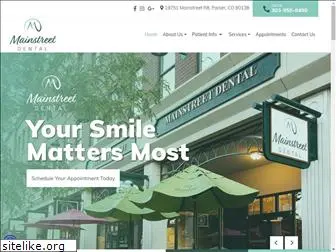 mainstreetdentalparker.com