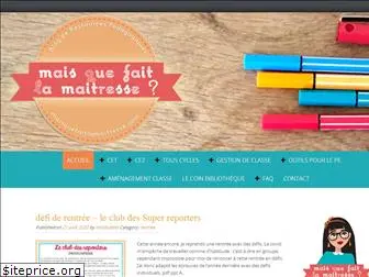 maisquefaitlamaitresse.com