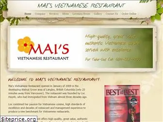 maisvietnameserestaurant.com