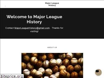 majorleaguehistory.com