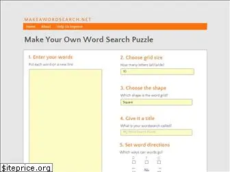 makeawordsearch.net