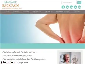 managebackpain.com