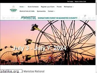 manisteeforestfestival.com