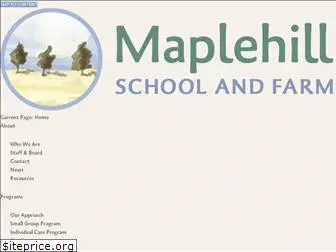 maplehillschoolandfarm.org