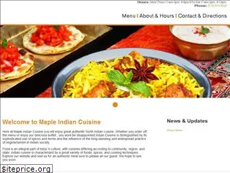 mapleindiancuisine.com