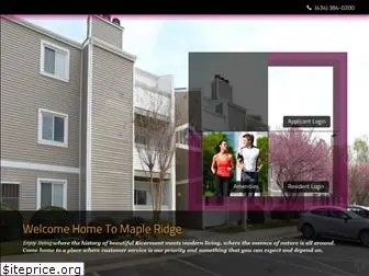 mapleridge-apartments.com