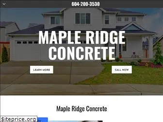 mapleridgeconcrete.ca