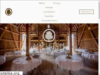 mapletonbarn.com
