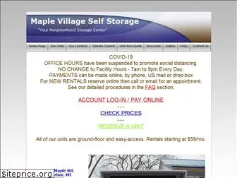 maplevillagestorage.com