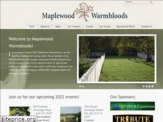 maplewoodwarmbloods.com