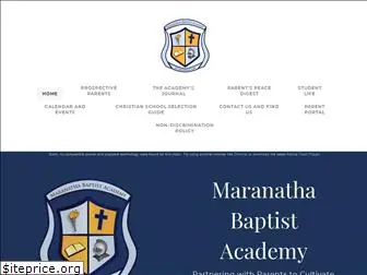 maranathabaptistacademy.com