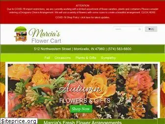 marciasflowercart.com