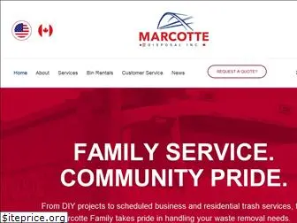 marcottedisposal.com