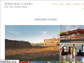 mariamghani.com