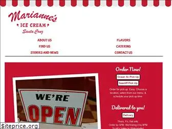 mariannesicecream.com