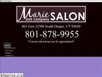 marieandcompanysalon.com