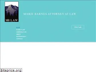 mariebarneslaw.com