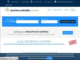 marinaestrellacharter.com