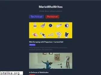 mariowhowrites.com