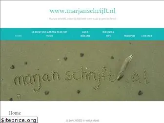 marjanschrijft.nl