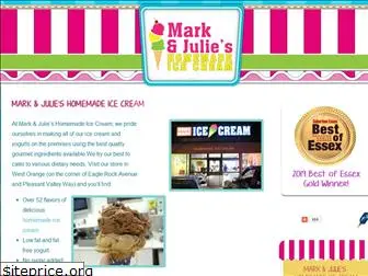 markandjuliesicecream.com