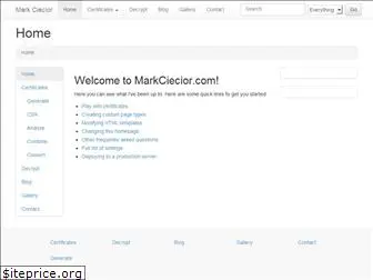 markciecior.com