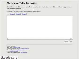 markdowntable.com