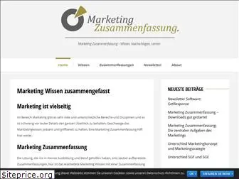 marketing-zusammenfassung.ch