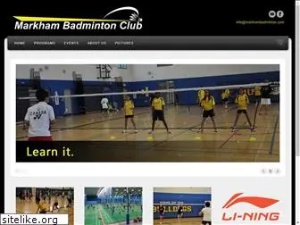 markhambadminton.com