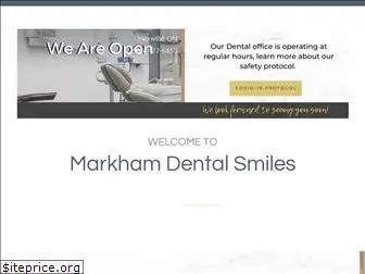 markhamdentalsmiles.com