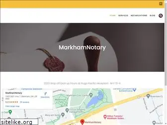 markhamnotary.com