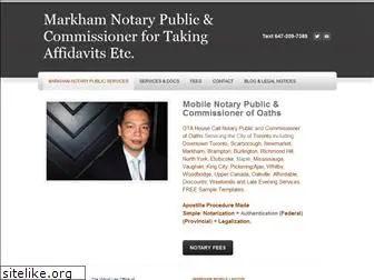 markhamnotarypublic.com