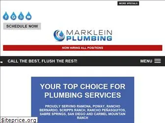 markleinplumbingramona.com