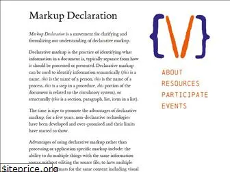 markupdeclaration.org