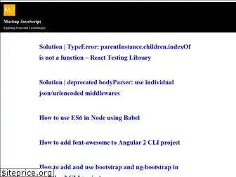 markupjavascript.com