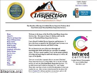 marylandhomeinspectionservices.com